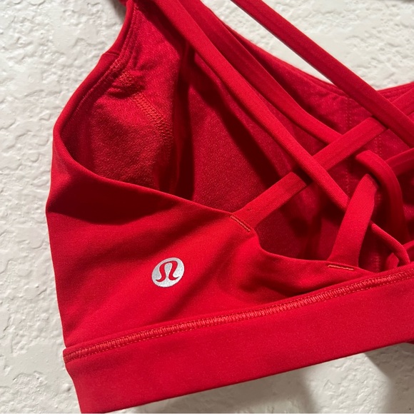 Lululemon Free To Be Serene Bra Dark Red Size 6 - Picture 8 of 11